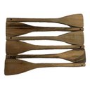 Ver imagem 2 de Kit 6 Espátulas de Pau 30 Cm em Madeira Artesanal Teixeira:marrom-claro