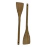 Kit 6 Espátulas de Pau 30 Cm em Madeira Artesanal Teixeira:marrom-claro - 8