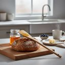 Ver imagem 6 de Kit 6 Espátulas de Pau 30 Cm em Madeira Artesanal Teixeira:marrom-claro