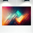 Ver imagem 1 de Quadro Decorativo Tela Canvas Abstratro Ref:qbab17 Lojall 120 X 80 Cm Borda Infinita