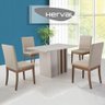 Mesa de Jantar com 4 Cadeiras Herval, Off White - Mh 5314/ Mh 3231 - 1