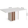 Mesa de Jantar com 4 Cadeiras Herval, Off White - Mh 5314/ Mh 3231 - 11