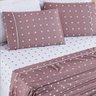 Jogo de Lençol Casal Padrão Petit Poa 200 Fios 4 Peças Cor Poa Rose - 1