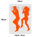 Ver imagem 4 de Cama Box Baú Casal Bipartido Sintético Sereneprime Bege 138x188x44