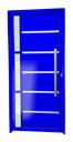 Ver imagem 1 de Porta Alumínio Lambril Miraggio c/Puxador D.Azul 100 Brimak