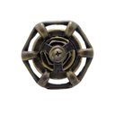 Ver imagem 3 de Acabamento Industrial Rustico Registro Pressão Gaveta Ouro Velho Base Luxo Metal 1/4 de Volta