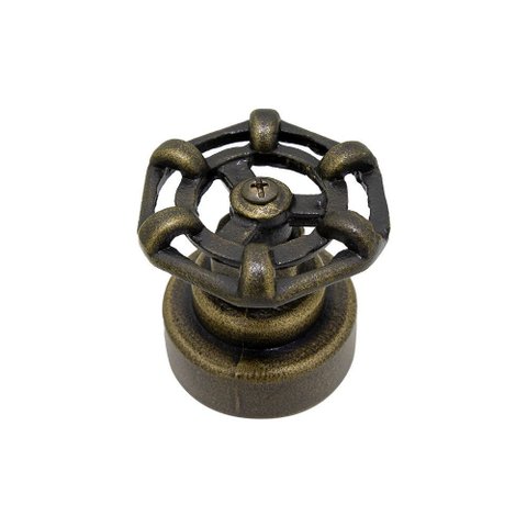 Acabamento Industrial Rustico Registro Pressão Gaveta Ouro Velho Base Luxo Metal 1/4 de Volta