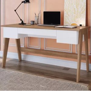 Escrivaninha 03 Gavetas Trend Home Office - Artesano Off White