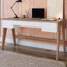 Escrivaninha 03 Gavetas Trend Home Office - Artesano Off White - 1