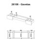 Escrivaninha 03 Gavetas Trend Home Office - Artesano Off White - 6
