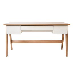 Escrivaninha 03 Gavetas Trend Home Office - Artesano Off White - 3