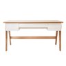 Escrivaninha 03 Gavetas Trend Home Office - Artesano Off White - 3