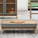 Ver imagem 3 de Mesa de Centro para Sala de Estar Retangular Esdras F06 Oak Ferrolack - Lyam Decor