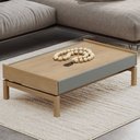 Ver imagem 2 de Mesa de Centro para Sala de Estar Retangular Esdras F06 Oak Ferrolack - Lyam Decor