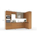 Ver imagem 2 de Cozinha de Canto 10 Peças 3,29x1,48m Maxxi Canela Kappesberg