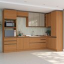 Ver imagem 1 de Cozinha de Canto 10 Peças 3,29x1,48m Maxxi Canela Kappesberg