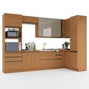 Ver imagem 3 de Cozinha de Canto 10 Peças 3,29x1,48m Maxxi Canela Kappesberg
