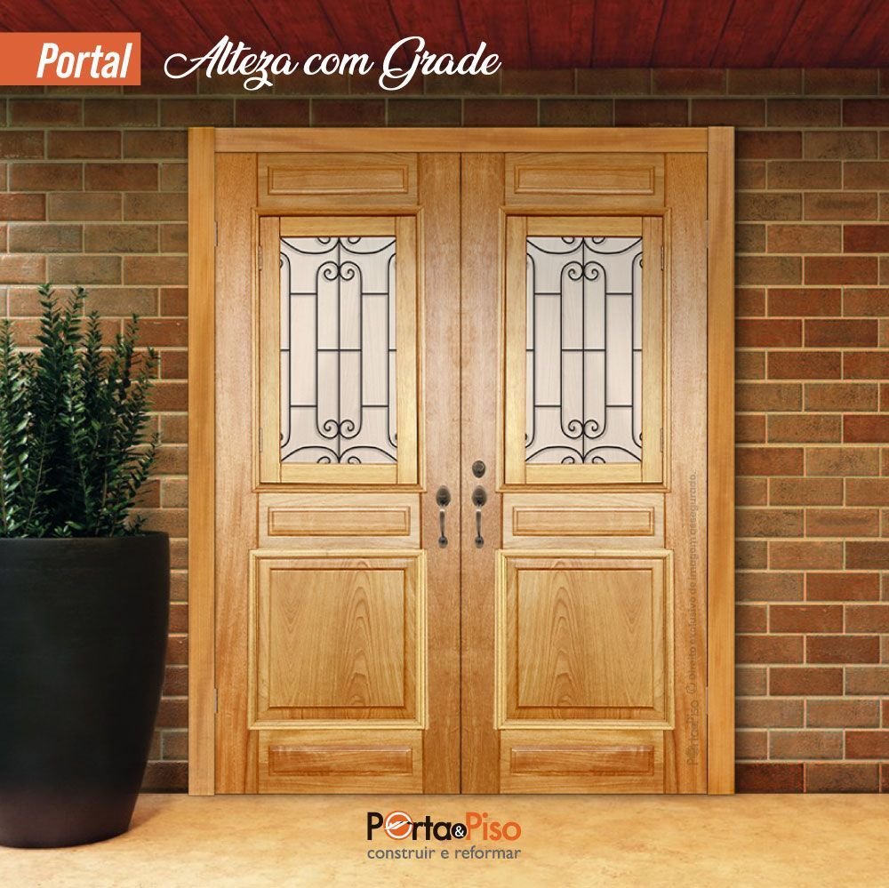 Kit Portal Duplo Alteza com Grade Mapaf:170x215 - 1