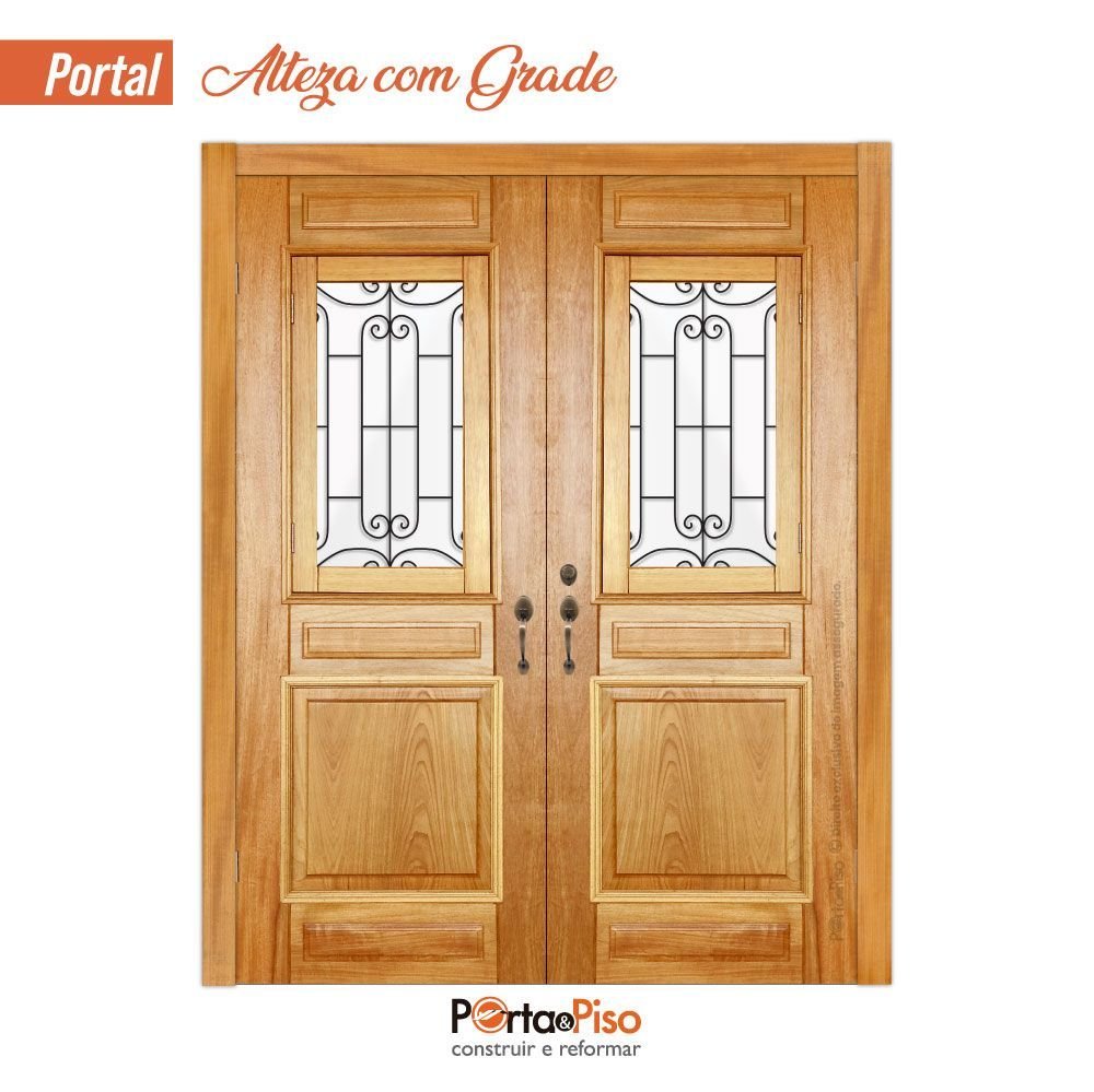 Kit Portal Duplo Alteza com Grade Mapaf:170x215 - 2