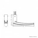 Ver imagem 2 de Fechadura Externa 803-33 Cromada Roseta Redonda Stam