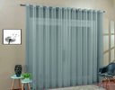 Ver imagem 2 de Cortina Voil Sala Ou Quarto 3,00x2,30 Ilhós Cromado:Branco