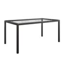 Ver imagem 2 de Mesa Sala de Jantar Cozinha Tampo de Vidro Retangular Soul 136 Cm 6 Lugares 4 Pés em Aço Preto