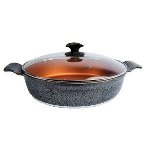 Frigideira Preto Teflon Antiaderente Gold Javali AA 30cm