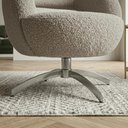 Ver imagem 6 de Poltrona Decorativa Topazio Base Giratoria Boucle Tce 1018 Moll