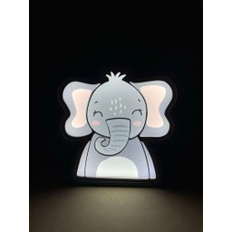 Luminária de Mesa Placa Painel Infantil Animaizinhos Decor Elefantinho - 2