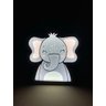 Luminária de Mesa Placa Painel Infantil Animaizinhos Decor Elefantinho - 2