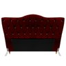 Cabeceira King Size Cama Box de Casal Quarto Estofada Barcelona 198cm:suede Marsala - 1