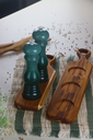 Ver imagem 4 de Tábua de Servir com Rebaixos para Molheira P - Madeira de Teca 36x10x2cm