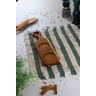 Tábua de Servir com Rebaixos para Molheira P - Madeira de Teca 36x10x2cm - 2