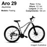 Bicicleta Aro 29 com Câmbio Traseiro Shimano Feeling Preto/rosa - 3