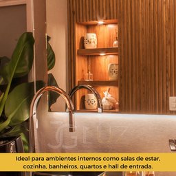 Kit com 2 Spots Quadrados 3000k Opus Eco Branco St1355 - 7
