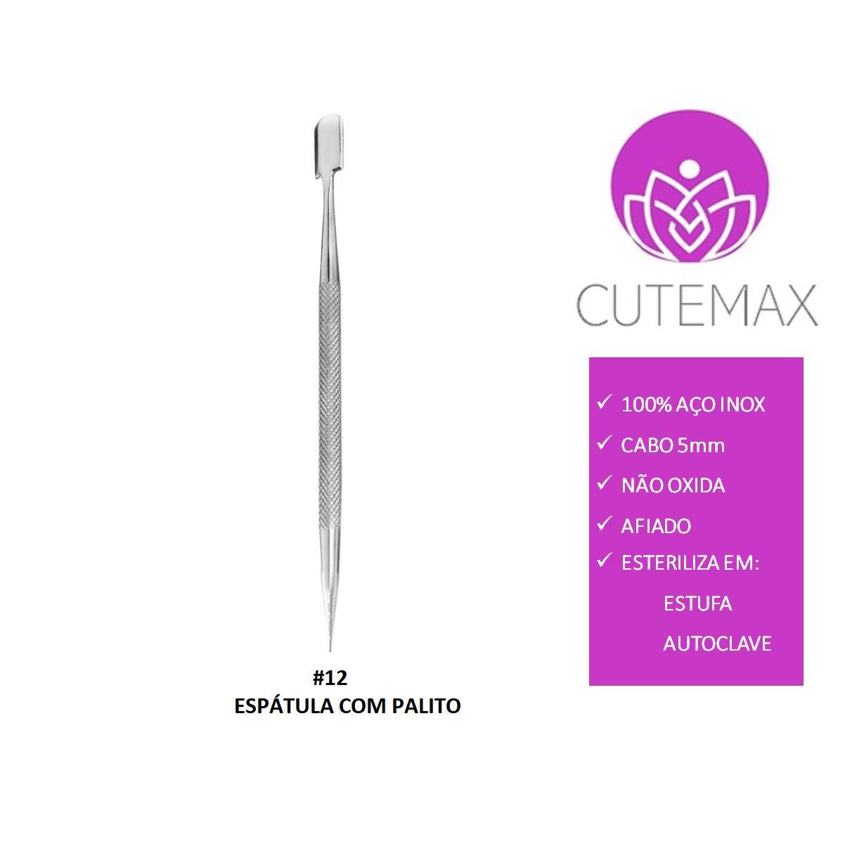 Kit Manicure Pedicure Profissional 8 Peças Inox Cutemax - 4