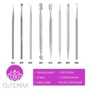 Ver imagem 1 de Kit Manicure Pedicure Profissional 8 Peças Inox Cutemax