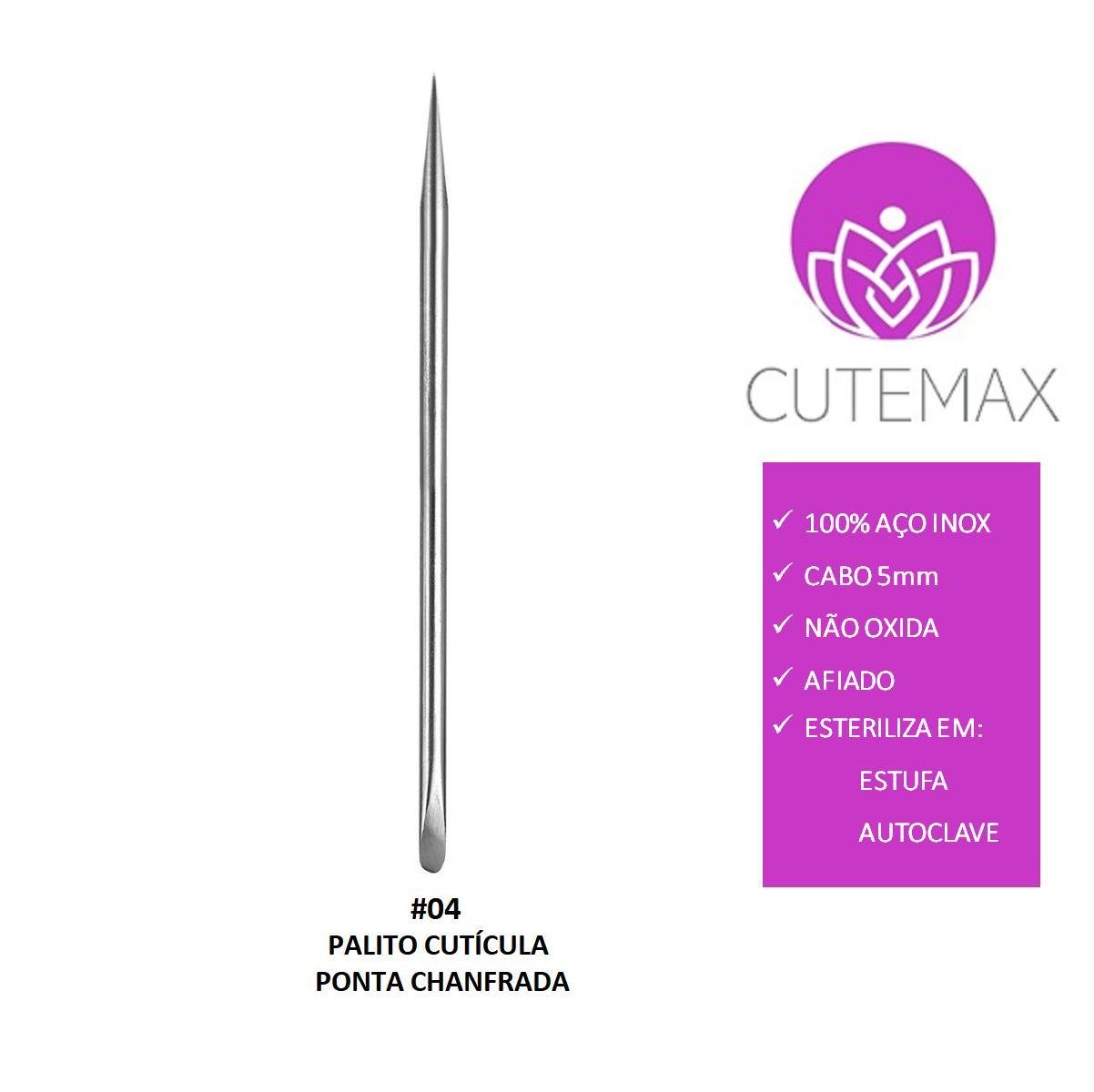 Kit Manicure Pedicure Profissional 8 Peças Inox Cutemax - 7