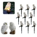 Ver imagem 3 de Coruja Luminaria Solar Kit 9 Uni Casa Jardim Quintal Enfeite Luz LED Espeto Decoraçao Nortuna Enfeit