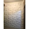 5 Placas Revestimento 3d Decorativo 50cmx50cm Kit Teto Cubos - 4