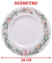 Ver imagem 6 de Jogo Prato Raso Jantar 4pçs 4 Pessoas Noel Natal Reto 28cm