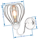 Ver imagem 2 de Arandela Parede Aramado Teardrop Cobre Garagem Corredor