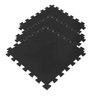 Kit 10 placas 50x50 cm Tatame EVA espessura 10mm Preto - 4