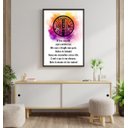 Ver imagem 1 de Quadro Oração Medalha de São Bento 60x40cm Moldura Preta