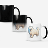 Caneca Mágica Fosca 325ml Y1 Husky Siberiano Branco - 1