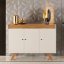 Ver imagem 7 de Buffet Sevilha 3 Portas Cor:Off White/Naturalle