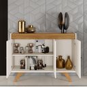 Ver imagem 6 de Buffet Sevilha 3 Portas Cor:Off White/Naturalle