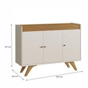 Ver imagem 4 de Buffet Sevilha 3 Portas Cor:Off White/Naturalle