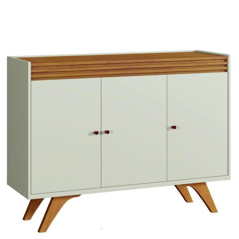 Buffet Sevilha 3 Portas Cor:Off White/Naturalle