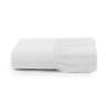 Lençol King Avulso com Elástico 180 Fios Algodão Liso:branco - 1